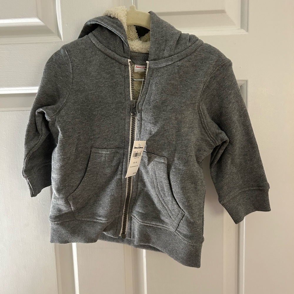 Hanna Andersson Charcoal Kids Hoodie 18-24 months